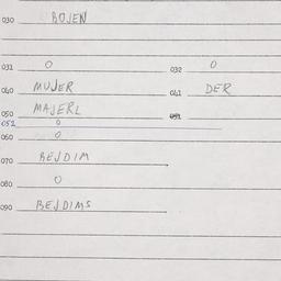 Eastern questionnaire, answ...