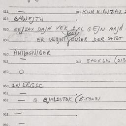 Eastern questionnaire, answ...