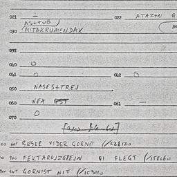 Eastern questionnaire, answ...