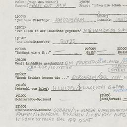 Western questionnaire, answ...