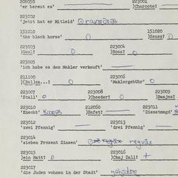 Western questionnaire, answ...