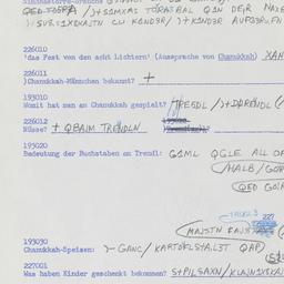 Western questionnaire, answ...