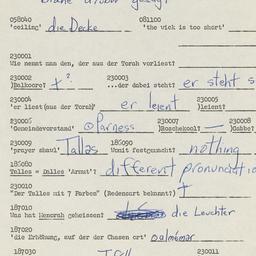 Western questionnaire, answ...