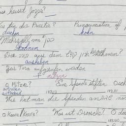 Western questionnaire, answ...