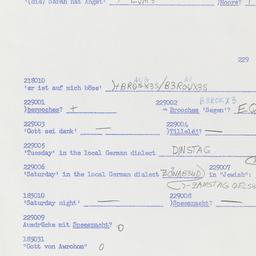 Western questionnaire, answ...