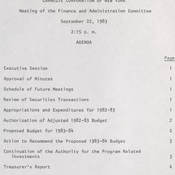 Meeting of the Finance and ...