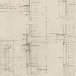 Wall sections, stair details
