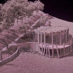 Model, garden pavilion.