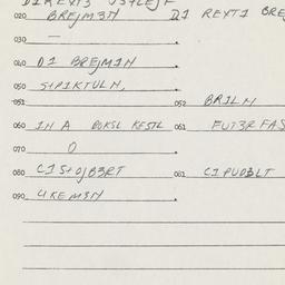 Eastern questionnaire, answ...