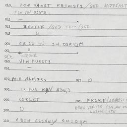 Eastern questionnaire, answ...