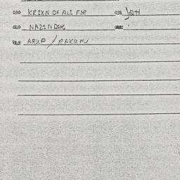 Eastern questionnaire, answ...