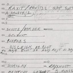 Eastern questionnaire, answ...
