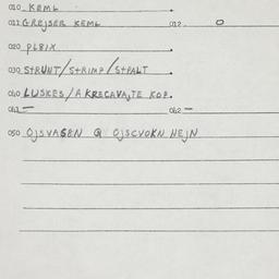 Eastern questionnaire, answ...