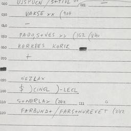 Eastern questionnaire, answ...