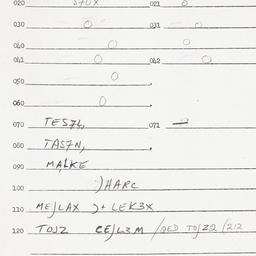 Eastern questionnaire, answ...