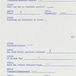 Western questionnaire, answ...
