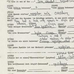 Western questionnaire, answ...