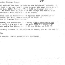 Announcements, 2004-11-10. ...