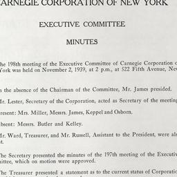 Executive Committee Meeting