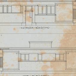 Entrance, side elevations