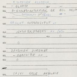 Eastern questionnaire, answ...