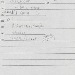 Eastern questionnaire, answ...