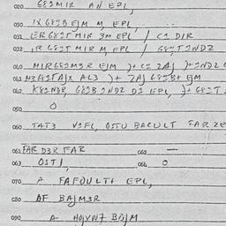 Eastern questionnaire, answ...
