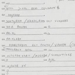 Eastern questionnaire, answ...