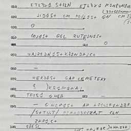 Eastern questionnaire, answ...