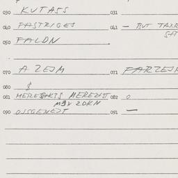 Eastern questionnaire, answ...