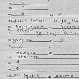 Eastern questionnaire, answ...