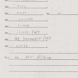 Eastern questionnaire, answ...