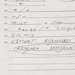Eastern questionnaire, answ...