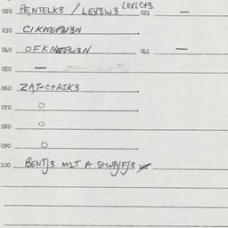 Eastern questionnaire, answ...