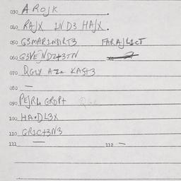 Eastern questionnaire, answ...