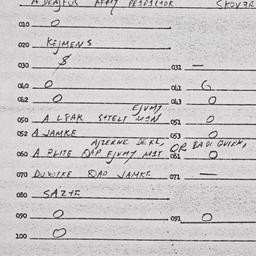 Eastern questionnaire, answ...