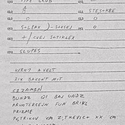 Eastern questionnaire, answ...