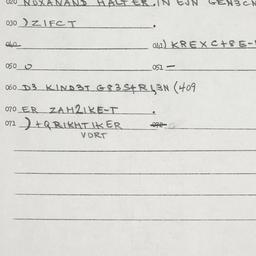 Eastern questionnaire, answ...