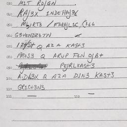 Eastern questionnaire, answ...
