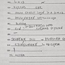 Eastern questionnaire, answ...