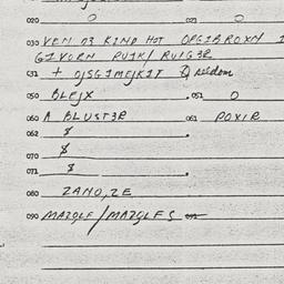 Eastern questionnaire, answ...