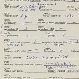 Western questionnaire, answ...
