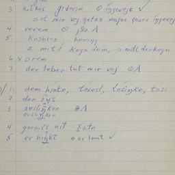 Eastern questionnaire, blue...