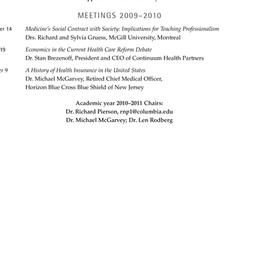 Schedules, Medical Economic...