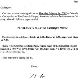 Announcements, 2002-02-14. ...