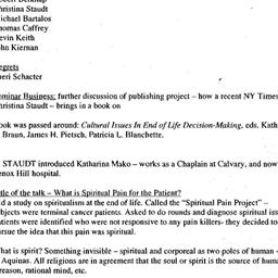Minutes, 2003-12-10. Death,...