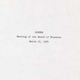 Meeting of the Board of Tru...