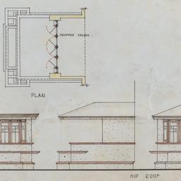 Porch plan, elevations