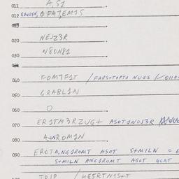 Eastern questionnaire, answ...