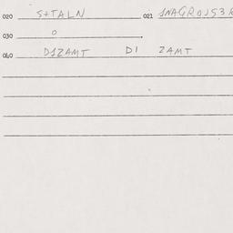 Eastern questionnaire, answ...
